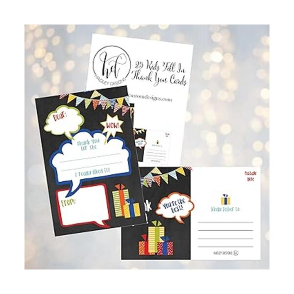 25 tarjetas de agradecimiento para niños rellenas con_2