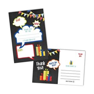 25 tarjetas de agradecimiento para niños rellenas con_1