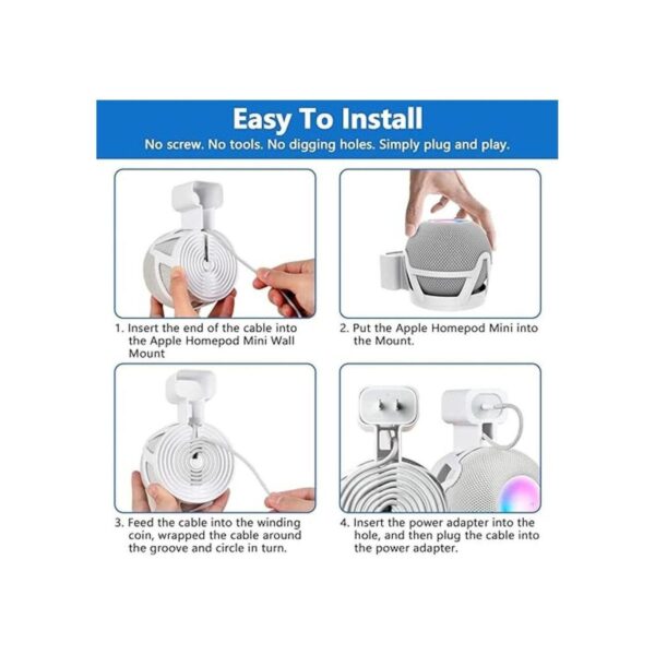 CUHIOY Homepod Mini soporte de pared Homepod Mini Plug_5
