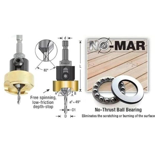 Amana Tool 55227 Juego de avellanado de 82 grados con_2