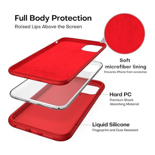 CellEver Funda de silicona para iPhone 11 probada contra_5