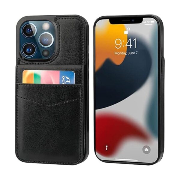 KIHUWEY Funda compatible con iPhone 13 Pro con soporte_3