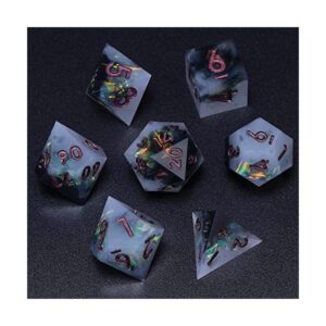 Mini Planet Juego de dados DND hechos a mano_1