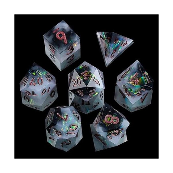 Mini Planet Juego de dados DND hechos a mano_2