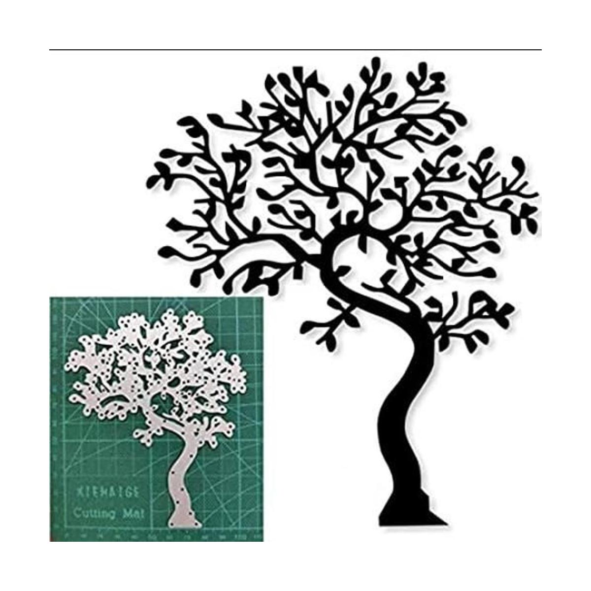 Troqueles de metal de árbol grande plantillas de corte de