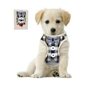 Bark Lover Arnés para cachorros pequeños con pajarita_1