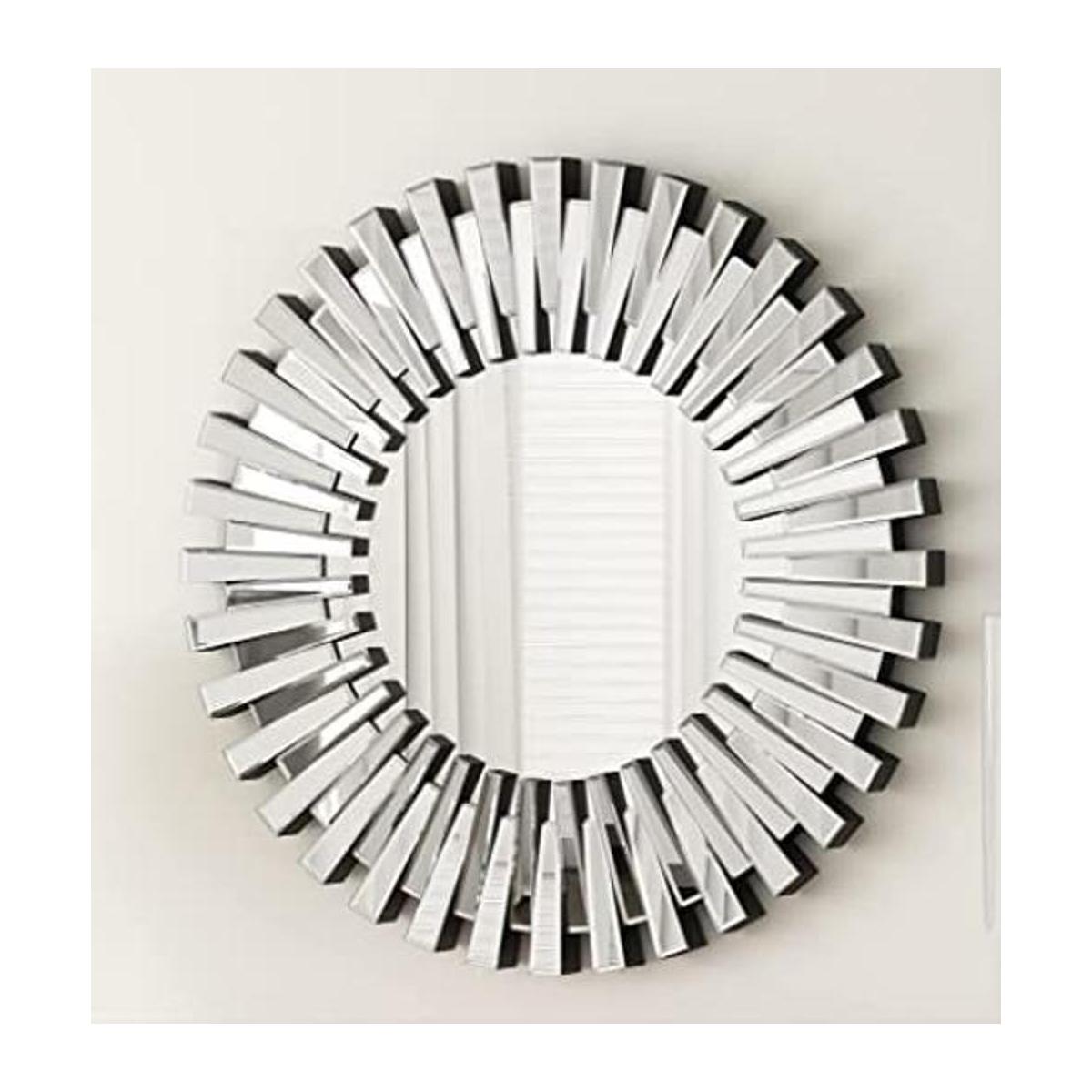 SHYFOY Espejos de pared de 24 pulgadas espejo redondo