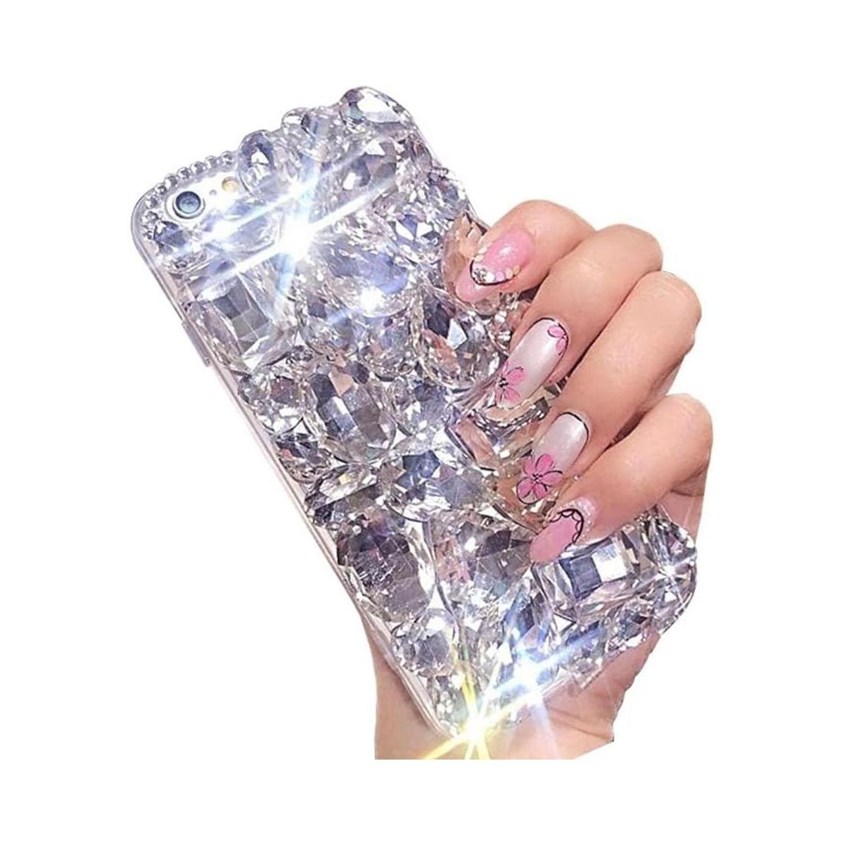 Aearl Funda con diamantes de imitación para Samsung