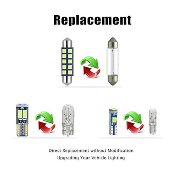 EBAIFUN Kit de luz interior LED azul hielo de 14 piezas_2