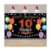 Pancarta de fondo de 10 cumpleaños decoraciones de feliz_1