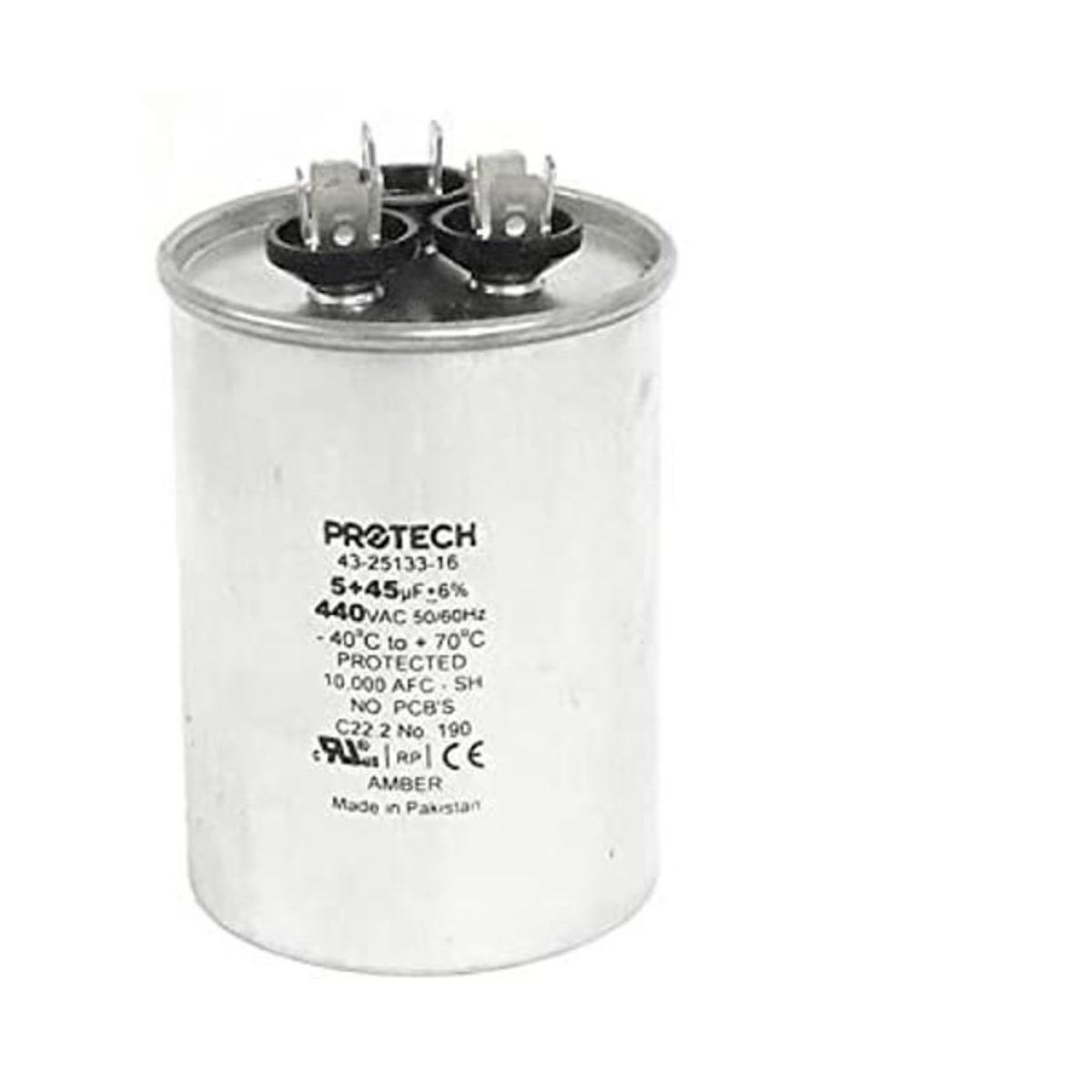 432513316 Ruud OEM Condensador redondo de repuesto doble