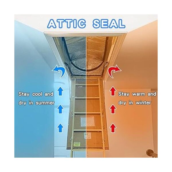 Cubierta de aislamiento para escaleras del ático de 25 x