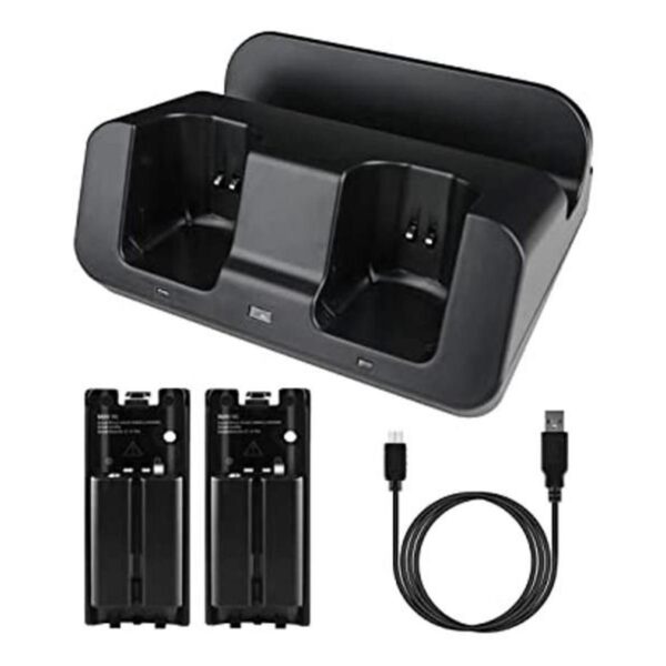 NIFERY Wii U Cargador de mando a distancia Wii y Wii U_1