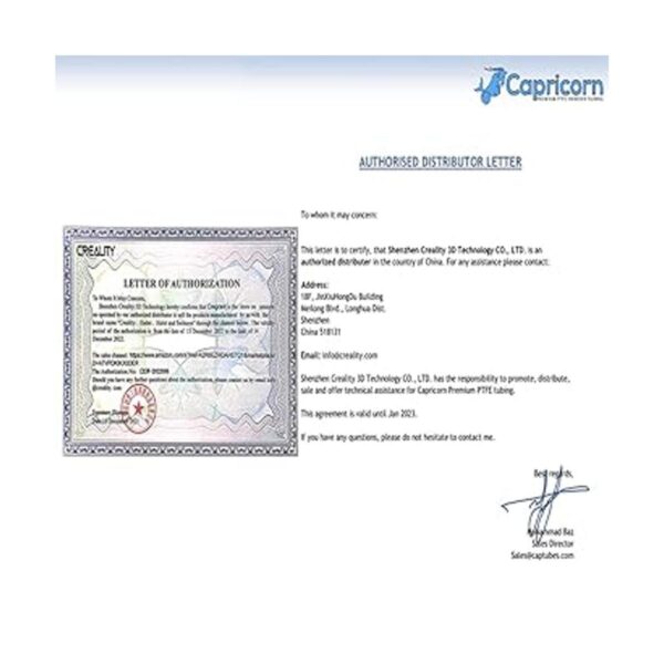 Creality Kit de impresora 3D con tubo Capricorn Premium_2