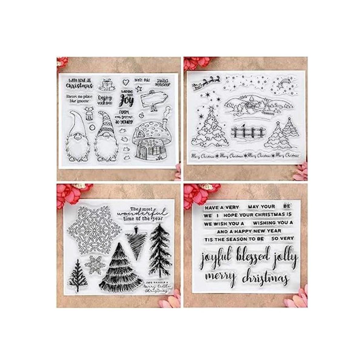 Kwan Crafts 4 hojas diferentes estilo árbol de Navidad