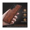 LOHASIC Funda para Galaxy S22 Ultra de cuero de primera_5