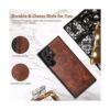 LOHASIC Funda para Galaxy S22 Ultra de cuero de primera_3