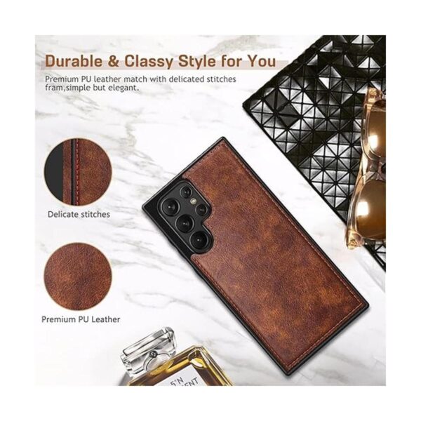 LOHASIC Funda para Galaxy S22 Ultra de cuero de primera_3