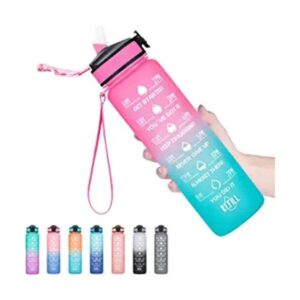 HYETA Botellas de agua de 32 onzas con tiempos para beber_1
