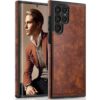 LOHASIC Funda para Galaxy S22 Ultra de cuero de primera_1