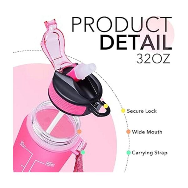 HYETA Botellas de agua de 32 onzas con tiempos para beber_4