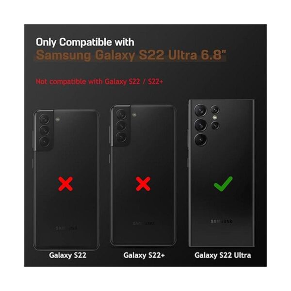 LOHASIC Funda para Galaxy S22 Ultra de cuero de primera_2