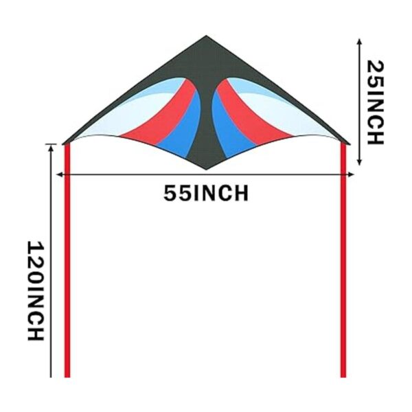 JEKOSEN 2022 Delta Kite Cometas grandes de 55 pulgadas_5