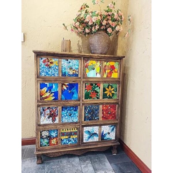 Azulejos de mosaico de cristal irregular de 1.1 libras