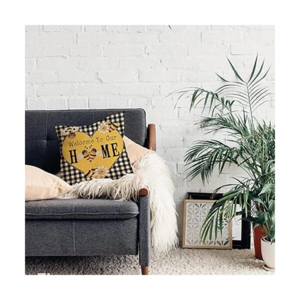 Softxpp Spring Summer Bee Home Funda de almohada