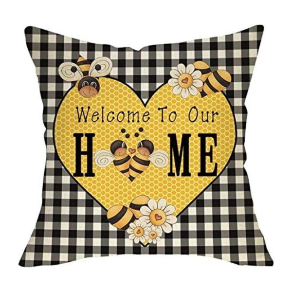 Softxpp Spring Summer Bee Home Funda de almohada