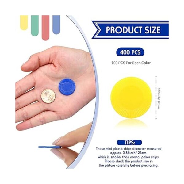 Skylety 400 fichas de póquer de plástico con 4 colores_2