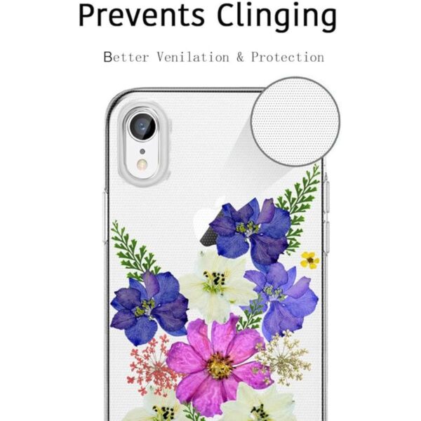 Unov Funda compatible con iPhone XR transparente con_3