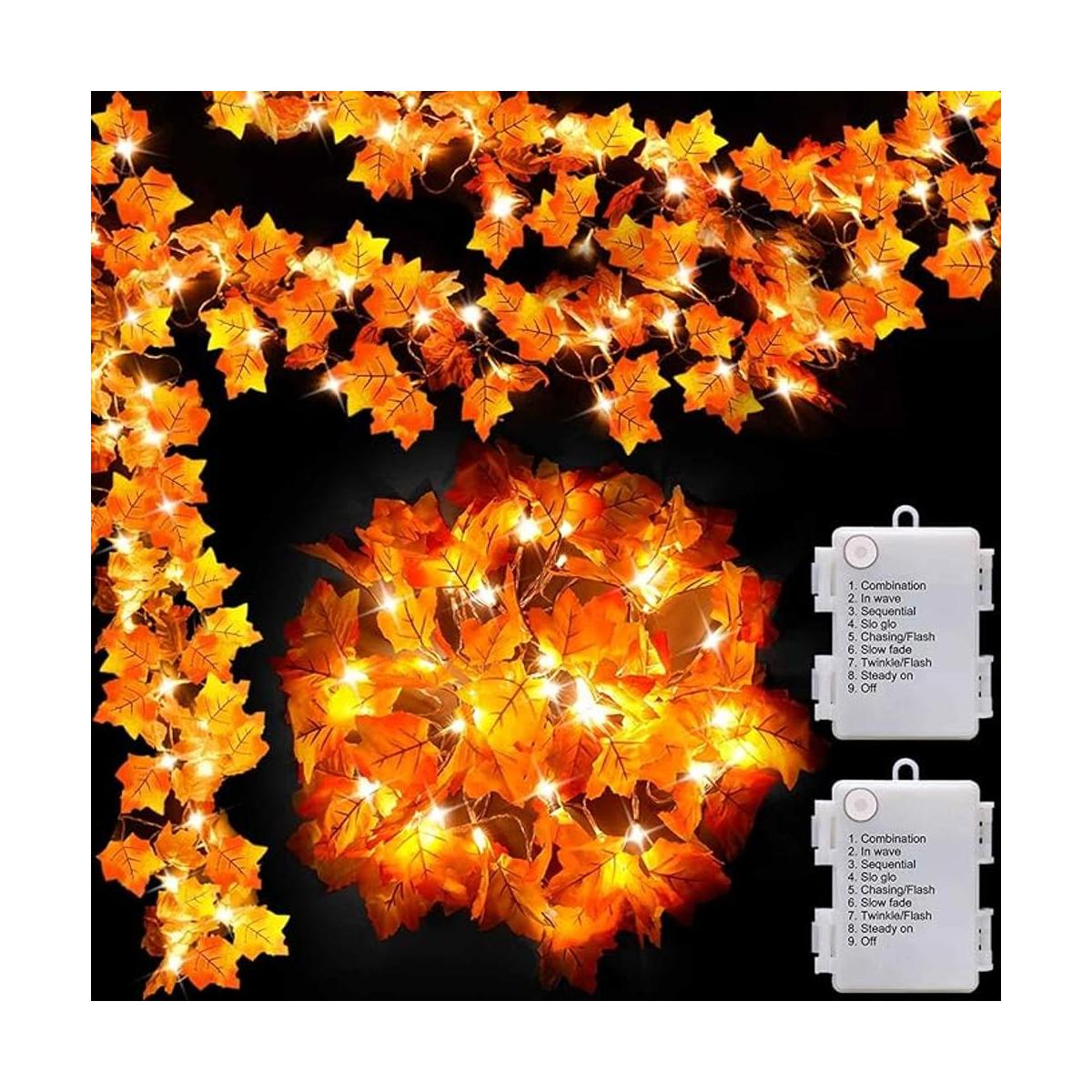 Paquete de 2 8 modos de iluminación y temporizador