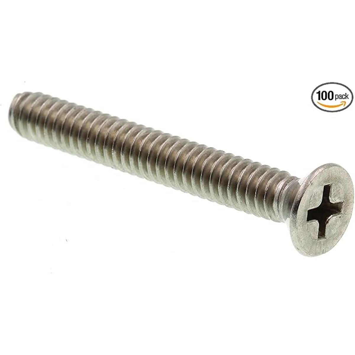 PrimeLine 9001443 Tornillos de máquina cabeza plana