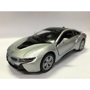 Súpercoche Kinsmart BMW i8 escala 136 Gris