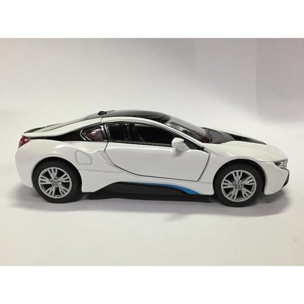 Súpercoche Kinsmart BMW i8 escala 136 Gris