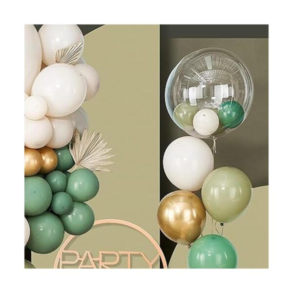 PartyWoo Kit de arco de globos de color verde oliva kit