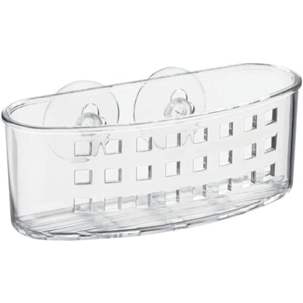 iDesign Cesta organizadora de succión de baño de plástico_2
