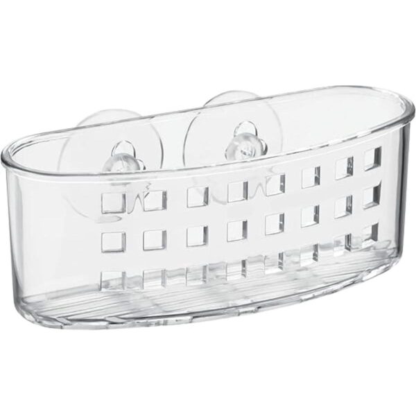 iDesign Cesta organizadora de succión de baño de plástico_6