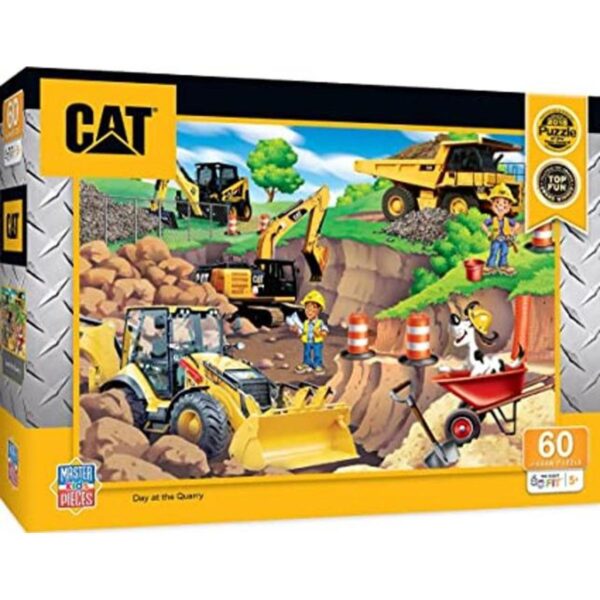 Caterpillar Día en la cantera 60 piezas Puzzle Day at_1