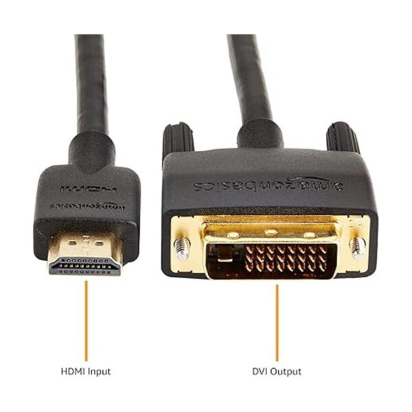 Cable adaptador HDMI a DVI negro 10 pies paquete de 1_2