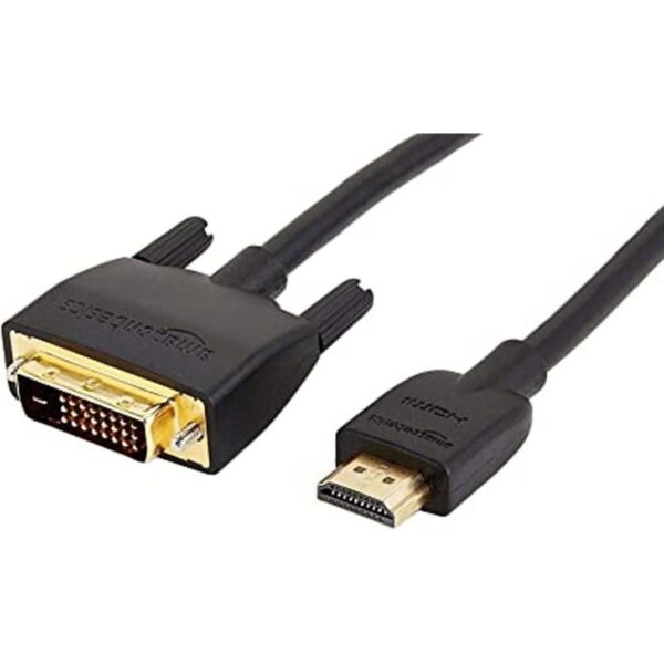 Cable adaptador HDMI a DVI negro 10 pies paquete de 1_1
