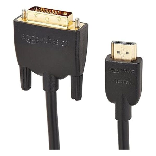 Cable adaptador HDMI a DVI negro 10 pies paquete de 1_4