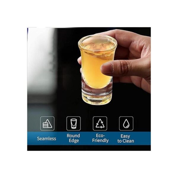 Juego de 6 vasos de chupito de 1.0 fl oz base pesada para_5