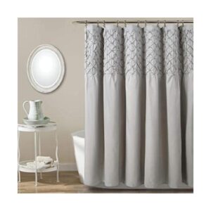 Lush Decor Cortina de ducha gris Bayview 72 x 72 pulgadas_1