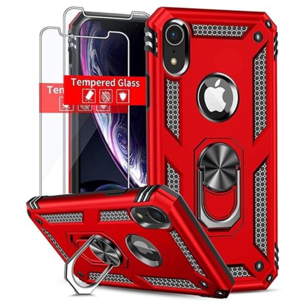 SunStory Funda compatible con iPhone XR con protector de_1