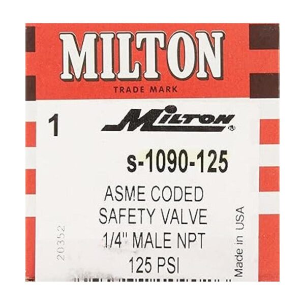 MILTON S1090125 Milton S1090125 14 MNPT ASME Válvula de_4