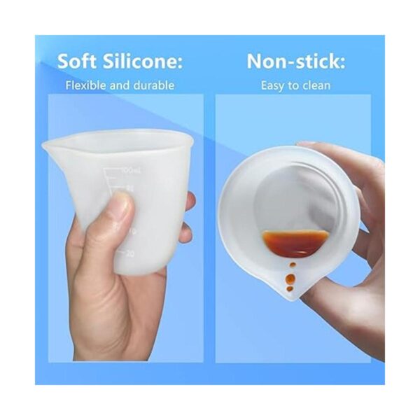 Juego de herramientas de tazas medidoras de resina de