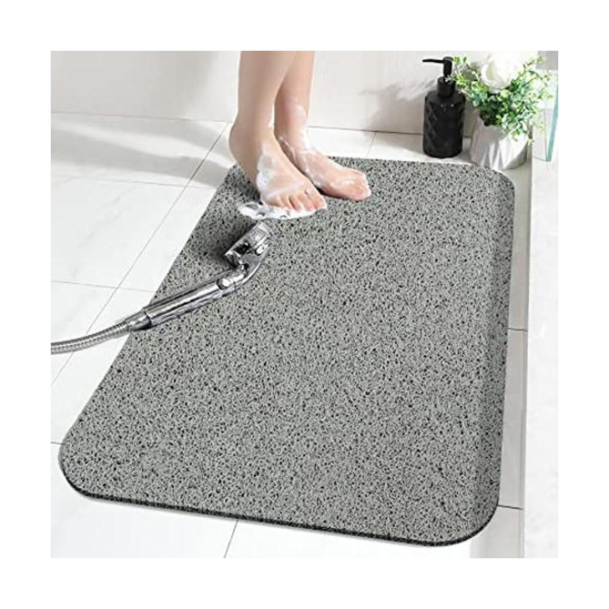 Alfombrilla de ducha antideslizante con drenaje suave en