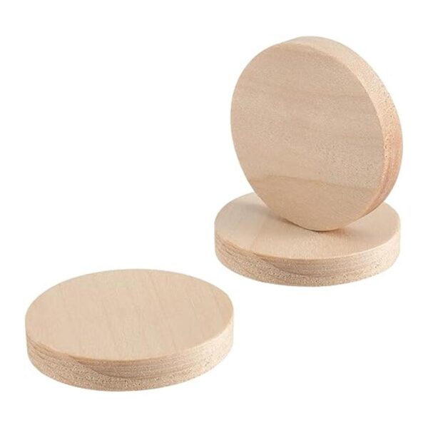 SINJEUN Paquete de 100 monedas redondas de madera de 1.5_4